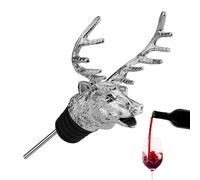 Aeratore Vino Versatore Beccuccio Cervo,Vino Capo Di Cervo | Tappo per bottiglia di vino con ugello per versatore di vino 2 in 1 | Testa di cervo, ugello per Whisky, aeratore di vino