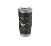 Aerei da caccia della WW2 Warbirds Bicchiere termico in acciaio inox doppia parete