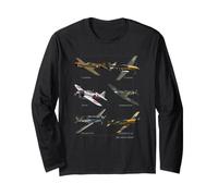Aerei da Caccia della WW2 Warbirds Maglia a Manica