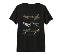 Aerei da Caccia della WW2 Warbirds Maglietta Premium