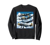 Aerei da Guerra della seconda Guerra Mondiale B-17 P51 Mustang F4U Corsair P40 Warhawk Felpa
