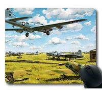 Aerei da guerra mondiale, comodo tappetino per mouse, elicottero da combattimento, tappetino per mouse con bordi cuciti