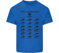 Aerei Da Guerra Tedeschi WWII Cacciatori Uomo T-Shirt Cotone