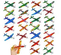 Aerei In Polistirolo, Lancio a Mano Aereo, Aeroplano, Aeroplani In Polistirolo, Feltrini In Polistirene Volante, Aereo Polistirolo Ideali Come Pensierino Per Il Compleanno Dei Bambini (24 Pezzi)