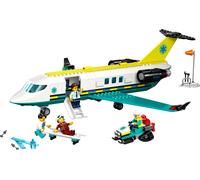 Lego City 60465 Aereo ambulanza di emergenza con 4 minifigure e tanti accessori