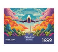 Aereo Cielo Paesaggio Urbano Puzzle 1000 Pezzi Gioco di Puzzle 1000 Pezzi Carta Adulti Relax Attenzione Famiglia Decorazione Regalo 70x50cm/1000pcs 70x50cm/1000pcs