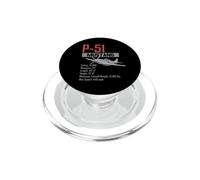 Aereo da caccia americano P51 Mustang della seconda guerra PopSockets PopGrip per MagSafe
