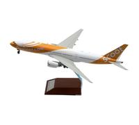 Aereo Da Collezione In Lega 1 200 Per Fly Scoot Boeing B777-200 Diecast Aircraft Jet Model 9V-OTD Con Supporto In Legno Set Planetoy