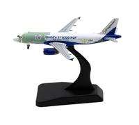 Aereo Da Collezione In Lega 1:400 Per Airbus "Il Primo Modello Di Jet Aereo Pressofuso A320 P2F Al Mondo D-AAES Con Supporto