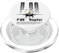 Aereo da combattimento F-22 Raptor Stealth USAF PopSockets PopGrip per MagSafe