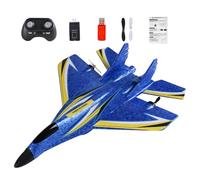 Aereo di controllo remoto, telecomando per aeromobili, LED Light RC Plane Kit - Giocattolo aereo RC Apprendimento precoce, 2.4GHz per bambini Principianti