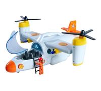 SIMBA SAM IL POMPIERE AEREO DI SOCCORSO CM 42, CON FUNZIONE LANCIATORE, CON LUCI E SUONI, VERRICELLO, PORTELLONE