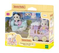 Sylvanian Families - 5819 Amusement Park Ride Set -Plane & Train- Dollhouse Playsets