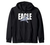 Aereo F-15 Eagle Felpa con Cappuccio