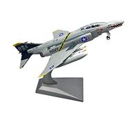 Aereo in Metallo Miniatura 1:100 For F4C F-4C Phantom Fighter Die-Cast Metal Airplane Model Toy Collection O Regalo(Argento)