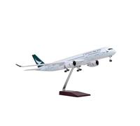 Aereo in Metallo Miniatura 1:142 Per Cathay Pacific Airbus A350 Modello Di Aereo Di Linea Ornamenti Finiti Souvenir Di Airshow(With light)