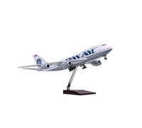 Aereo in Metallo Miniatura 1:150 Per Il Modello Di Aereo Di Linea Simulato Boeing 747-400 Ornamenti Con Ruote E Luci(No light)