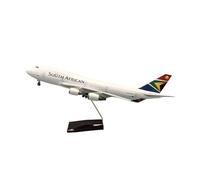 Aereo in Metallo Miniatura 1:150 Per La Simulazione Del Modello Aereo Di Linea 747 Della South African Airways Ornamento Regalo Per Ragazzi Boeing(No light)