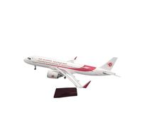 Aereo in Metallo Miniatura 1:80 Per Il Modello Di Aereo Di Linea Air Algerie A320neo Prodotti Finiti In Lega Ornamenti Statici(With light)
