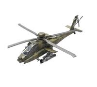 Aereo in Metallo Miniatura Kit Di Aeromobili Pressofusi In Plastica ABS Con Elica Girevole Scala 1:72 Per AH-64 Gunships Aereo Da Caccia Moderno