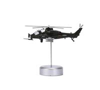 Aereo in Metallo pressofuso Scala 1/100 per Wu Zhi 10 Modello di cannoniera Mini Elicottero di Simulazione pressofusione in Lega WZ-10 Zhi Ten Modello di Aereo per Raccolta ed Esposizione
