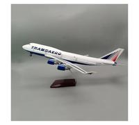 Aereo in Scala 1/150 per B747 Russia Transaero Modello di Aereo Compagnia Aerea 747 Modello di Aereo Modello di Aereo in Resina Decorazione Ufficio Adatto per la visualizzazione (Senza Luce)