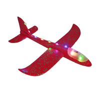 Aereo Luminoso In Schiuma-Bambini Da 48 Cm Aereo Per Aliante Facile Da Volare | Modello Di Aerei Colorato, Regalo Di Compleanno All'aperto Leggero, Gioco Aeronautico Di Lancio A Mano, Aerei Di Tiro Du
