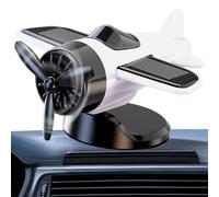 Aereo per auto: aereo a energia solare, decorazioni per cruscotto auto | Estetica estetica adattabile alla luce del sole, ventilatore per decorazione da corsa di giocattoli, girando a quella di
