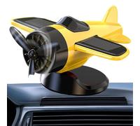 Aereo Solare per Auto | Ornamento Auto ad Energia Solare | Modellino Giocattolo Rotante Souvenir per Appassionati di Motori Regalo per Guidatori