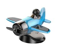 Aereo Solare Rotante - Ornamento Del Cruscotto Per Auto, Modello Di Aeromobile Creativo | Decorazione In Movimento A Energia Solare Per Interni Automobilistici, Regalo Per Ventilatori Aeronautici, Pil