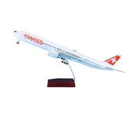 Aereo Statico Per Aereo A Ruote 1:158 Per Boeing B777-300 Modello Di Aereo Replica Svizzero 47 Cm
