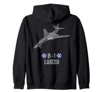 Aereo strategico Militare Americano B1 Lancer Felpa con Cappuccio