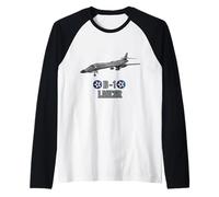 Aereo strategico Militare Americano B1 Lancer Maglia con Maniche Raglan