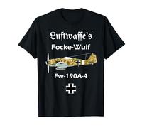 Aereo tedesco Luftwaffe Focke-Wulf FW 190A-4 Seconda Guerra Mondiale Maglietta