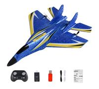 Aereo telecomandato, Aerei RC per | Kit aereo RC Luce LED,Giocattolo Volante RC Impermeabile 2.4Ghz con Motore A Doppio Motore, Giocattolo aereo Esterno di apprendimento Precoce per E