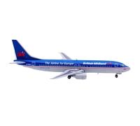 aereo telecomandato For la replica di un modello di aeroplano in scala 1:400, modello British Airways B737-400, decorazione in lega di metallo.