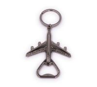 Aereoplano Cavatappi Argento Portachiavi In Metallo