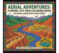 Aerial Adventures A Drone-Eye View Coloring Book-Coloring Landscapes From Above