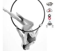Aerial Lyra Hoop,Lyra Aerial Hoop Kit, Aerial Rings Equipment, Lyra Hoop Aerial Hoop Set, Single Point Stainless Steel Hoop, Circus Hoop, for Dancing Studio, Aerial Fitness,85cm-3.2cm (90cm 2.5cm
