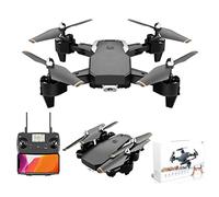 Aerial Quadcopter Drone with Camera for Adult 4K Mini Remote Helicopter with GPS Positioning and Return Air Pressure Fixed Height Smart Follow Waypoint Flight Circle Fly Gesture Photo for Beginners (Carton Packaging 2 BATTERIES)
