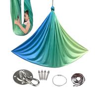 Aerial Silk | Set di altalena per yoga in seta, leggero, elasticizzato, per donne, uomini, adulti, per interni ed esterni, casa, palestra