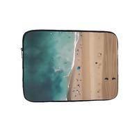 Aerial View of The Beach - Organizer per computer portatile, 38 cm, perfetto per il lavoro casual o la scuola