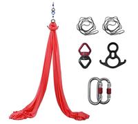 Aerial Yoga Amaca Set - Trapezio verticale Swing per Inversione Esercizio e Fitness Training - Kit completo con hardware per volo acrobatico e pilates