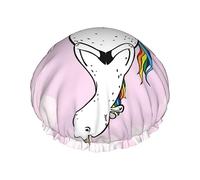 Aerial Yoga For Unicorn Pattern Cuffia da a e cuffia da bagno per donna, Cuffie da a reversibili oversize impermeabili Grandi progettate per tutte le lunghezze di capelli, Cuffia elastica