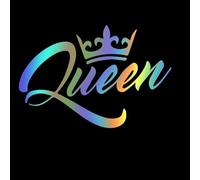 AeRko Art Design Queen Adesivo per auto decalcomanie in vinile decorativo auto styling fai da te paraurti lunotto posteriore (colore: C, dimensioni: 15 cm)