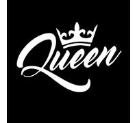 AeRko Art Design Queen Adesivo per auto decalcomanie in vinile decorativo auto styling fai da te paraurti lunotto posteriore (colore: B, dimensioni: 30 cm)