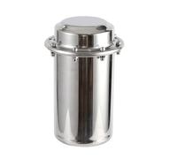 AeRko Capsula del Tempo di 20 cm,Acciaio Inossidabile Completamente sigillato Tempo Capsula,Impermeabile,Buryable Metal Time Capsula,con Lucchetto - Un Regalo per Il Futuro.(Size:10 * 20cm (4 "x7.9))