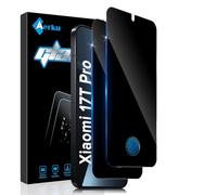 Aerku 2 pellicole protettive per Xiaomi Mi 17T Pro 5G in vetro temperato | Pellicola protettiva per la privacy, durezza 9H, antigraffio, senza bolle, bordo nero, anti-spia