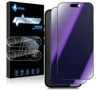 Aerku 2x Privacy Pellicola Protettiva Opaca per iPhone 17 Air e 2x HD Vetro Temperato Protettiva Fotocamera Posteriore, Anti-Spia Anti-Impronte Protezione Schermo, Anti-Luce Blu Opaco Vetrino Film