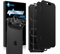 Aerku 2x Privacy Pellicola Protettiva Opaca per iPhone Air/iPhone 17 Air e 2x HD Vetro Temperato Protettiva Fotocamera Posteriore, Anti-Spia Anti-Impronte Protezione Schermo, 9H Opaco Vetrino Film